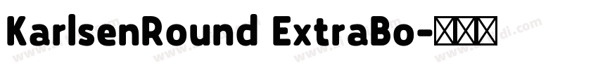 KarlsenRound ExtraBo字体转换